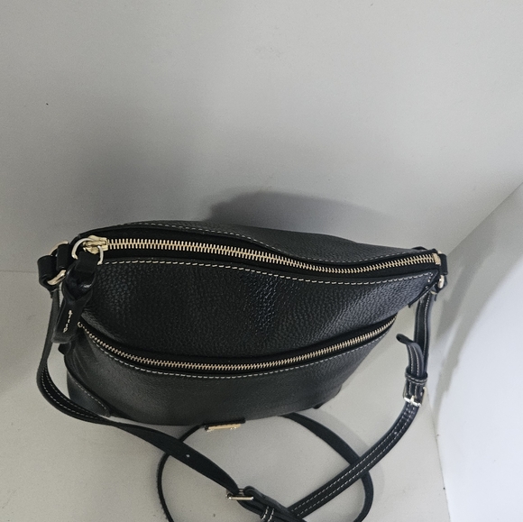 Like!New!Dooney and bourke Black Pebbled Leather Crossbody Bag - Picture 7 of 12